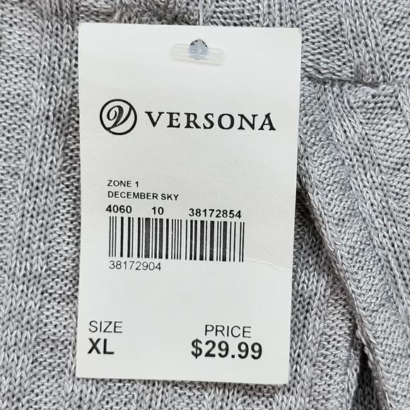 NWT Taylor & Sage Womens XL Sleeveless Ribbed Knit Pullover Top Gray Boho Shirt - Picture 11 of 13